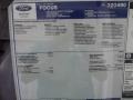 2012 Ford Focus Titanium 5-Door Window Sticker