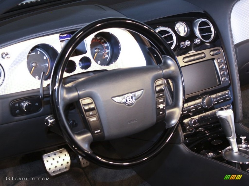 2008 Bentley Continental GTC Mulliner Beluga Steering Wheel Photo #60122097