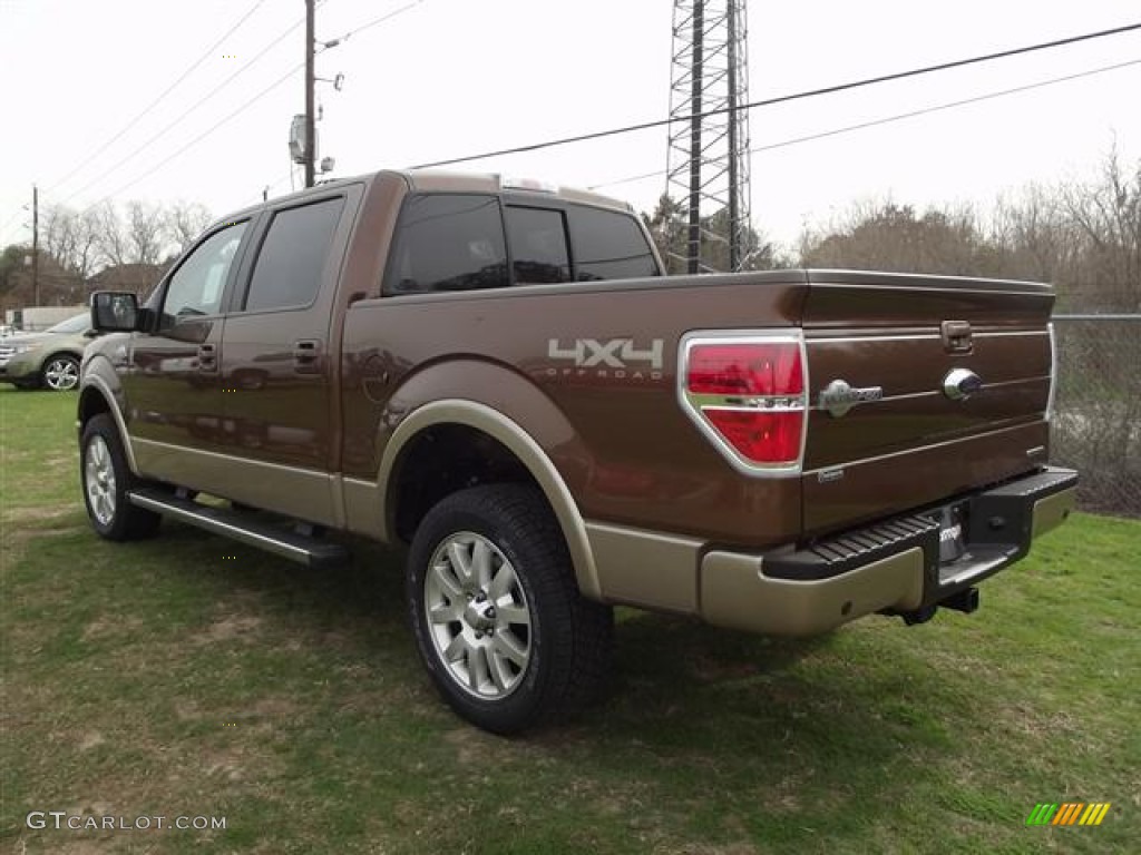 2012 F150 King Ranch SuperCrew 4x4 - Golden Bronze Metallic / King Ranch Chaparral Leather photo #4