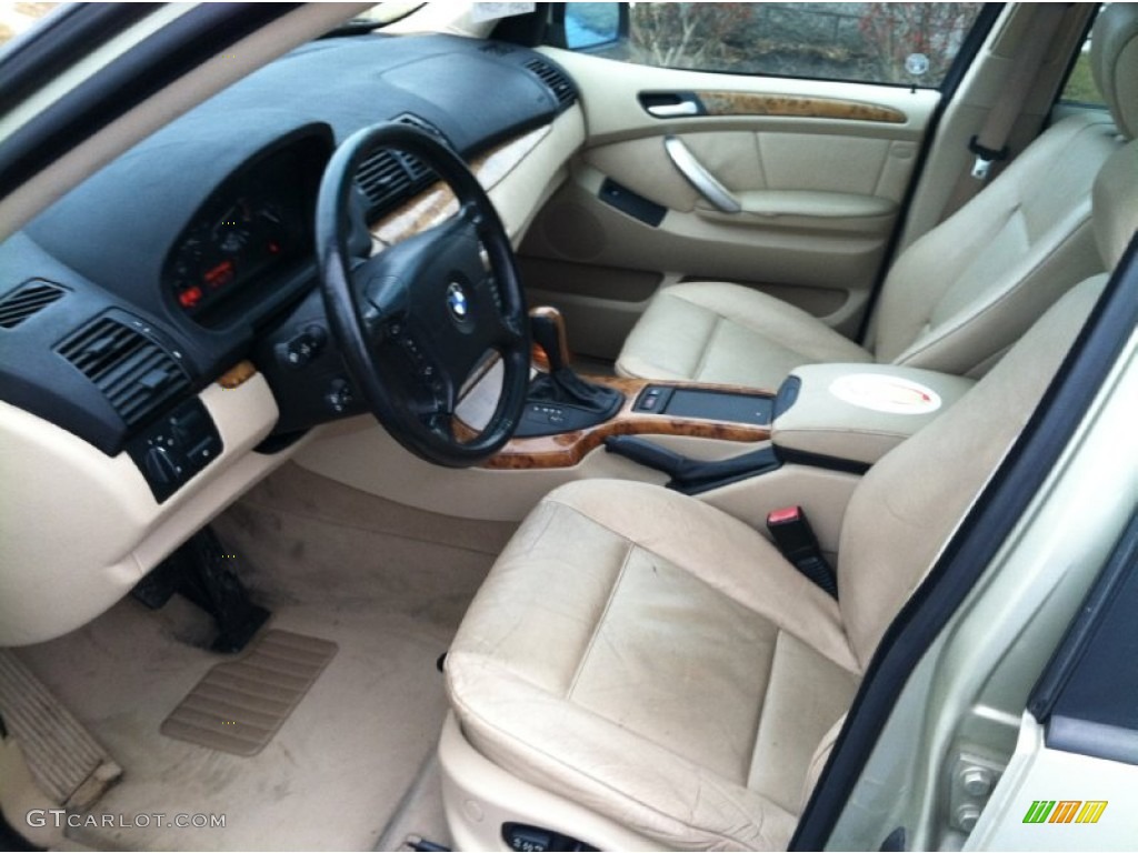 Beige Interior 2001 BMW X5 3.0i Photo #60123010