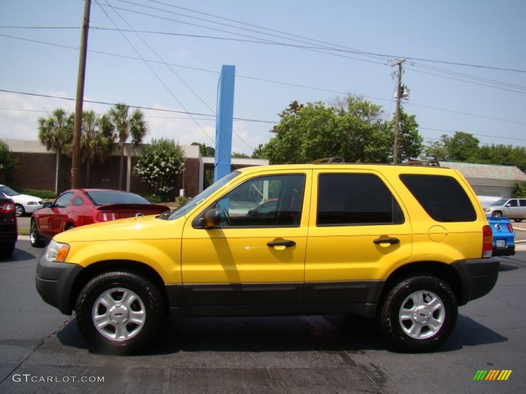 Chrome Yellow Metallic 2003 Ford Escape XLT V6 4WD Exterior Photo #60123331