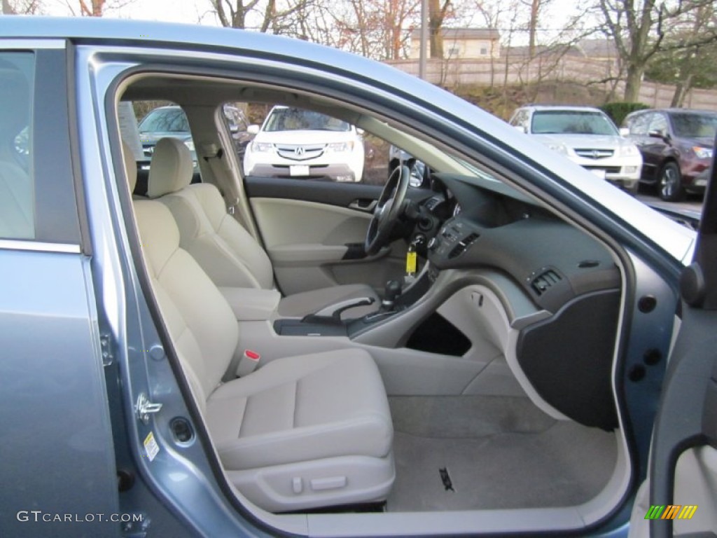 2009 TSX Sedan - Glacier Blue Metallic / Taupe photo #11