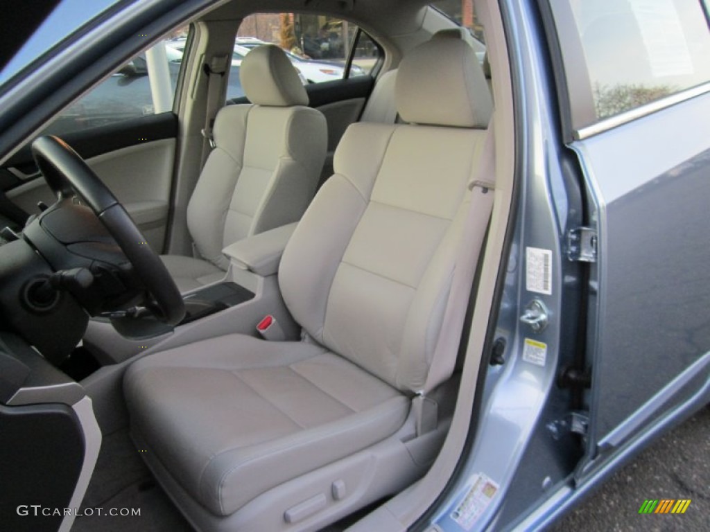 2009 TSX Sedan - Glacier Blue Metallic / Taupe photo #14