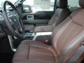 Platinum Sienna Brown/Black Leather Interior Photo for 2012 Ford F150 #60124602