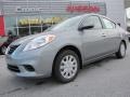 2012 Magnetic Gray Metallic Nissan Versa 1.6 SV Sedan  photo #1