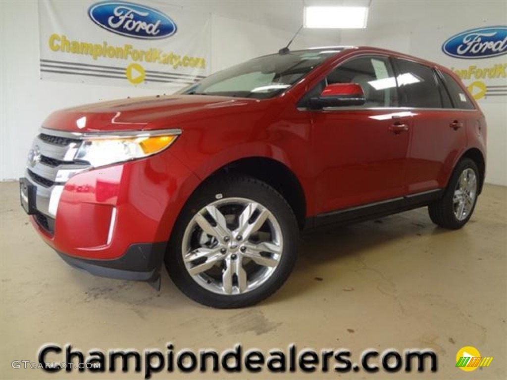 2012 Edge Limited - Red Candy Metallic / Medium Light Stone photo #1