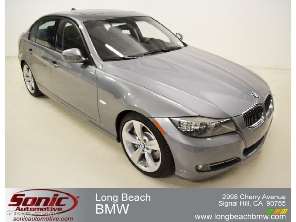 2009 3 Series 335i Sedan - Space Grey Metallic / Black photo #1