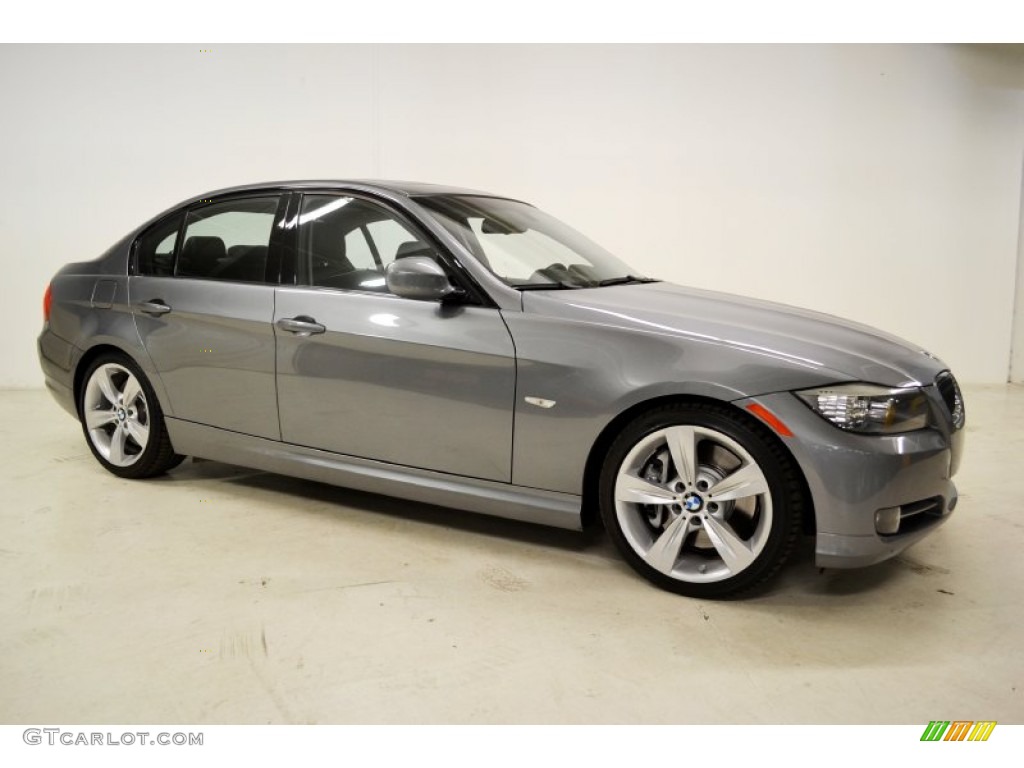 2009 3 Series 335i Sedan - Space Grey Metallic / Black photo #2