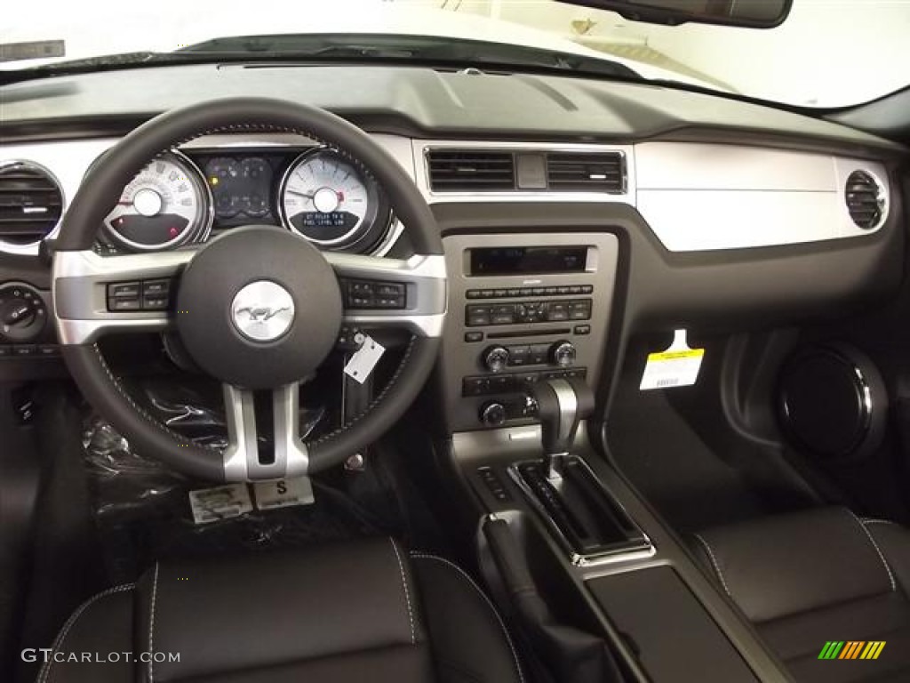 2012 Ford Mustang V6 Premium Convertible Charcoal Black Dashboard Photo #60126732