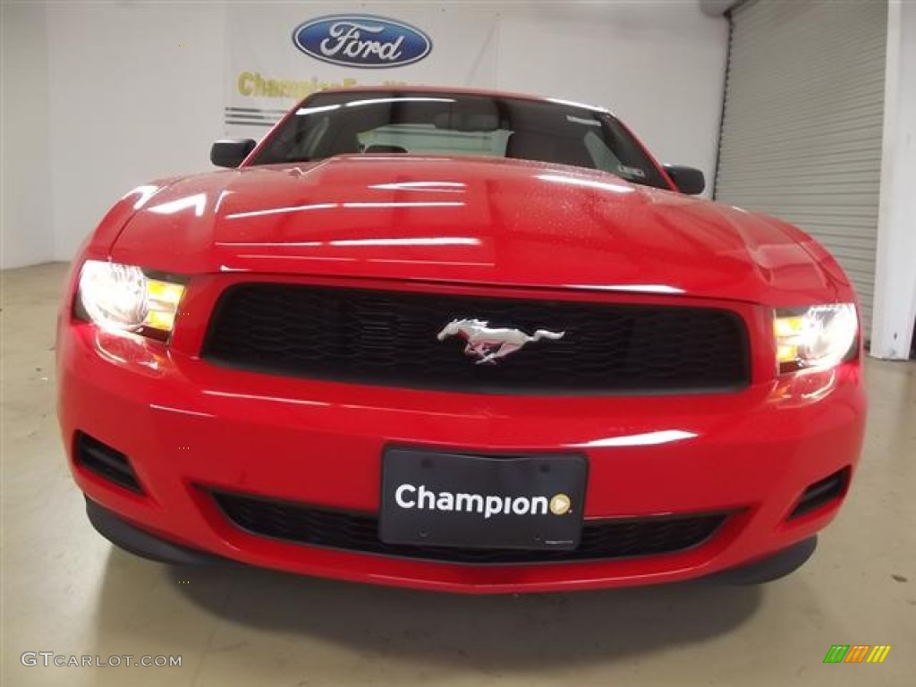 2012 Mustang V6 Premium Coupe - Race Red / Saddle photo #3