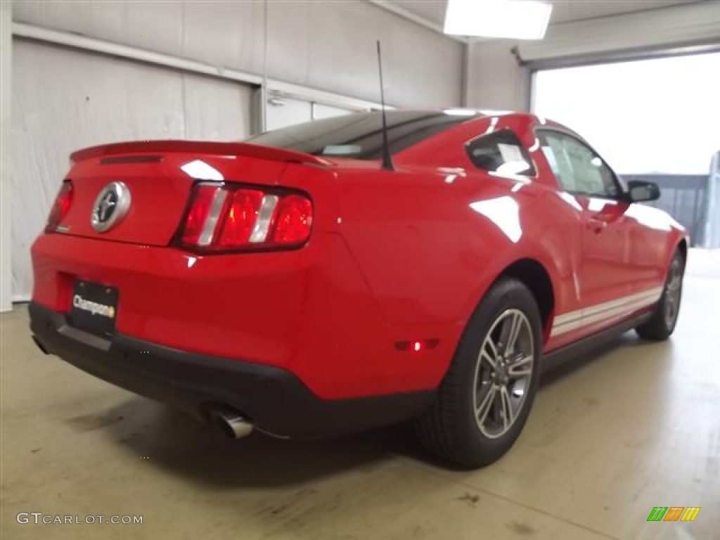 2012 Mustang V6 Premium Coupe - Race Red / Saddle photo #5