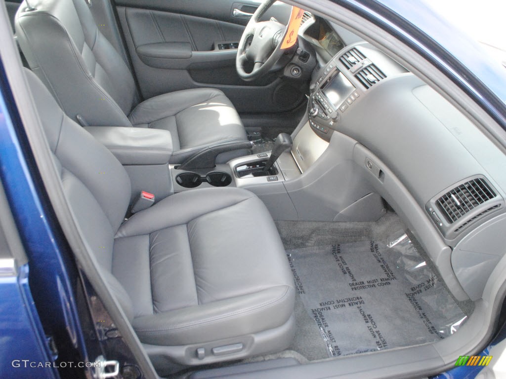 2005 Accord EX-L V6 Sedan - Eternal Blue Pearl / Gray photo #22