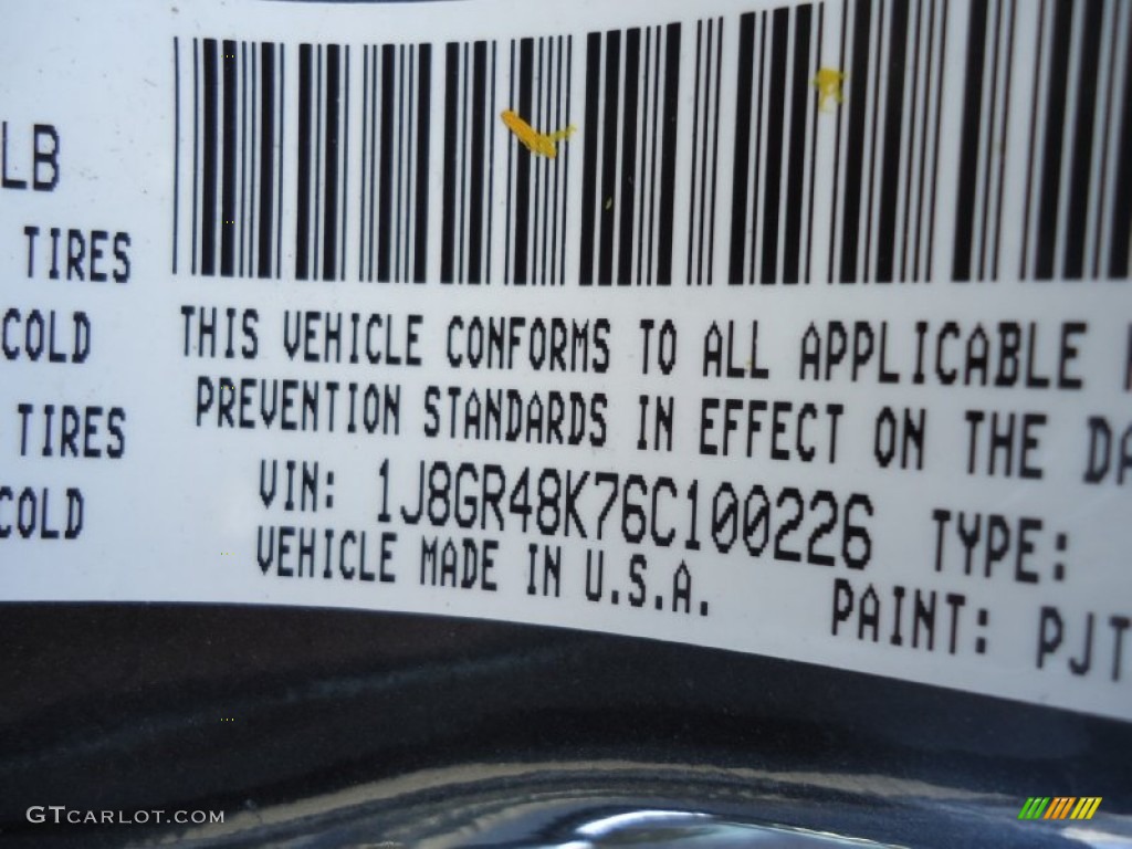 2006 Grand Cherokee Color Code PJT for Dark Khaki Pearl Photo #60127951
