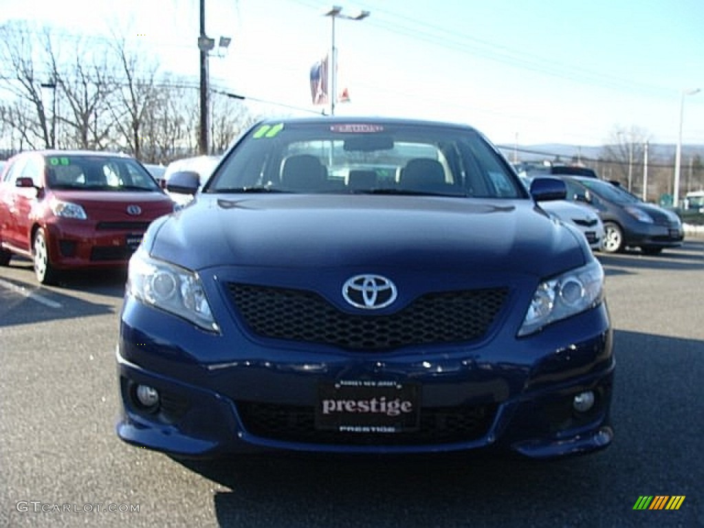 2011 Camry SE - Blue Ribbon Metallic / Ash photo #2