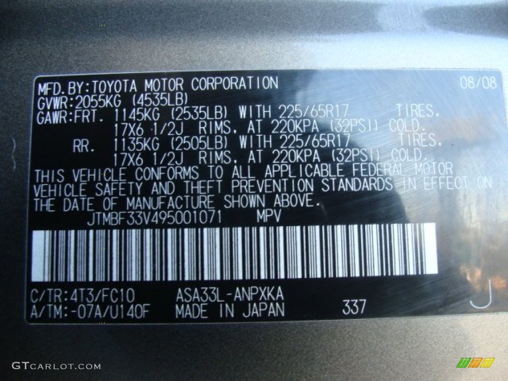 2009 Toyota RAV4 4WD 4T3 Photo #60129811