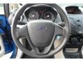 Light Stone/Charcoal Black Cloth 2011 Ford Fiesta S Sedan Steering Wheel
