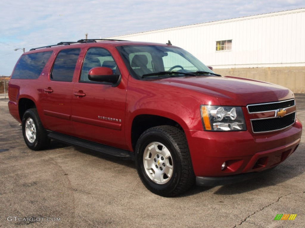 2007 Suburban 1500 LT 4x4 - Sport Red Metallic / Light Titanium/Dark Titanium photo #1