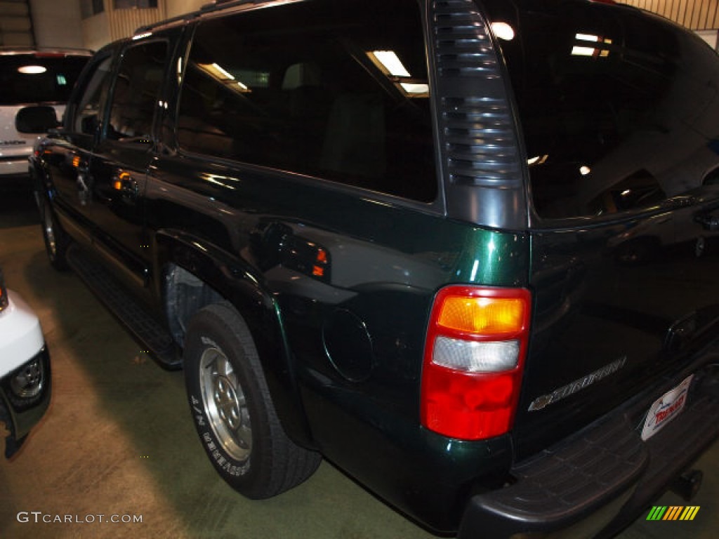 2002 Suburban 1500 LT 4x4 - Forest Green Metallic / Medium Gray/Neutral photo #3