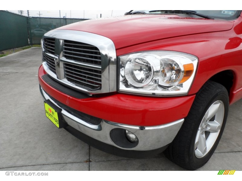 2007 Ram 1500 Lone Star Edition Quad Cab - Flame Red / Medium Slate Gray photo #10