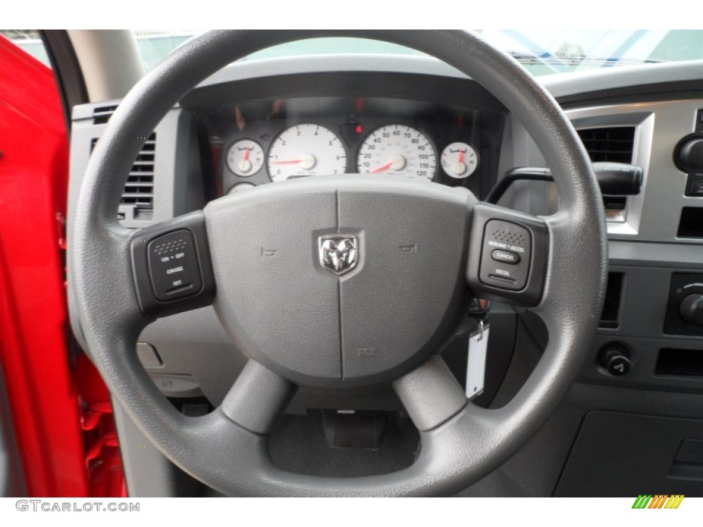 2007 Ram 1500 Lone Star Edition Quad Cab - Flame Red / Medium Slate Gray photo #42