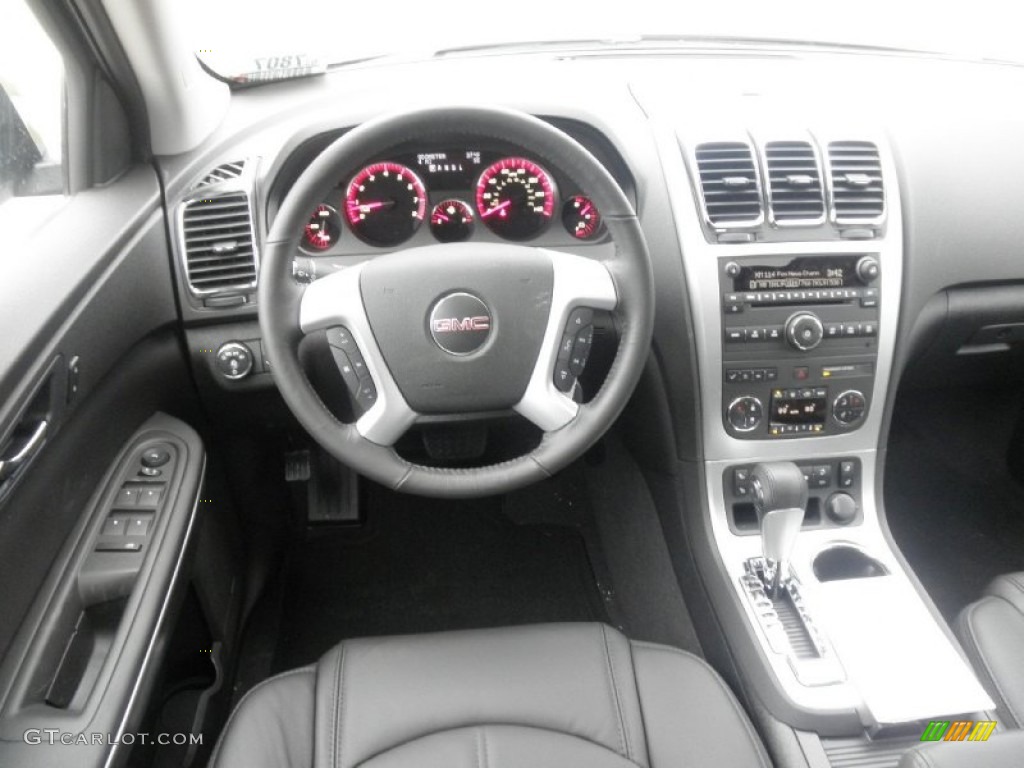 2012 GMC Acadia SLT AWD Ebony Dashboard Photo #60133281