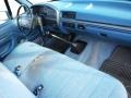 Blue 1995 Ford F150 XL Regular Cab Dashboard