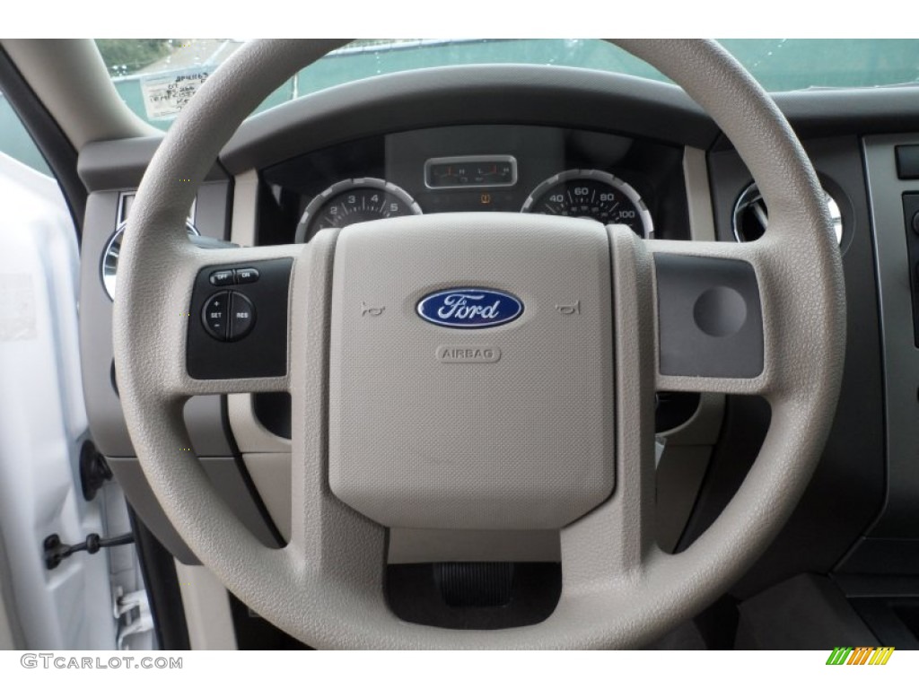 2007 Ford Expedition EL XLT Stone Steering Wheel Photo #60133815