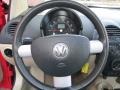 2005 Volkswagen New Beetle Cream Beige Interior Steering Wheel Photo