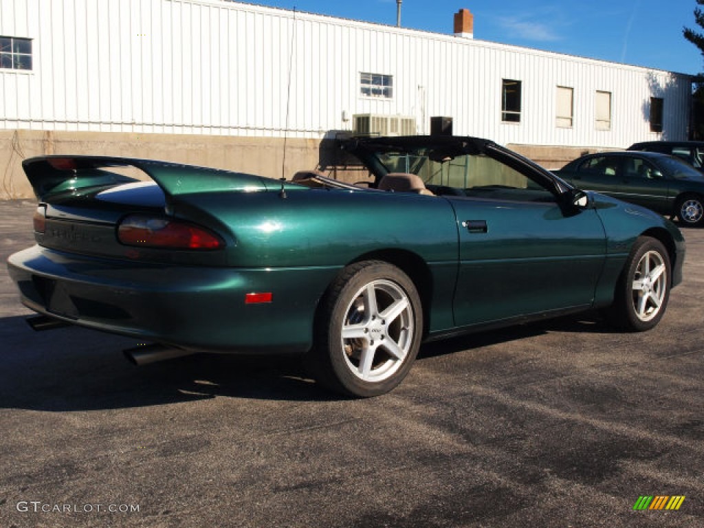 Polo Green Metallic 1995 Chevrolet Camaro Z28 Convertible Exterior Photo #60136459