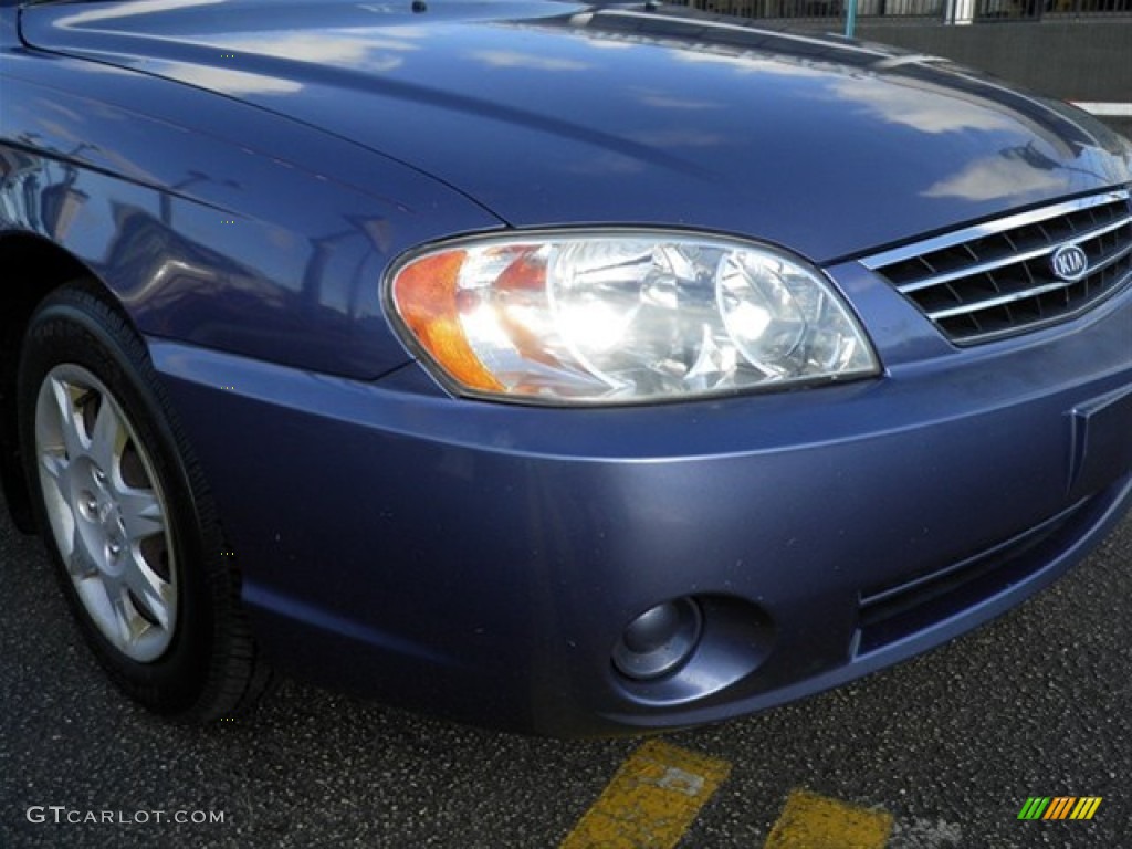 2003 Spectra Sedan - Slate Blue / Grey photo #2