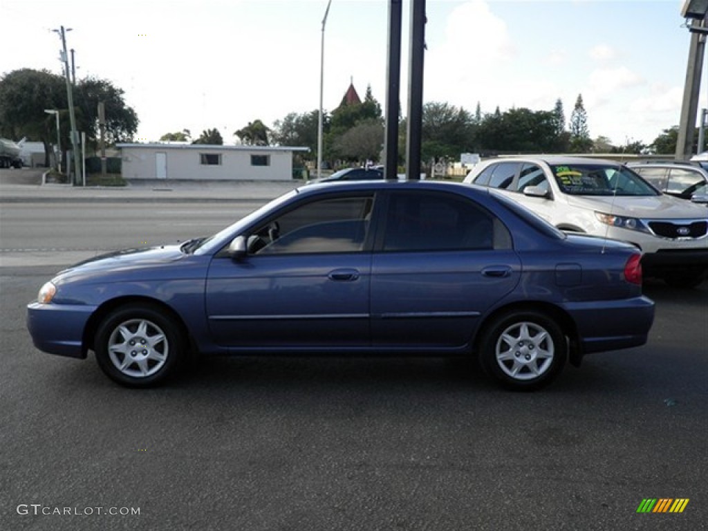 2003 Spectra Sedan - Slate Blue / Grey photo #6