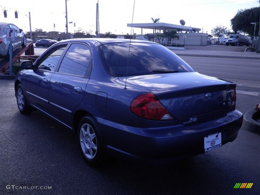 2003 Spectra Sedan - Slate Blue / Grey photo #7