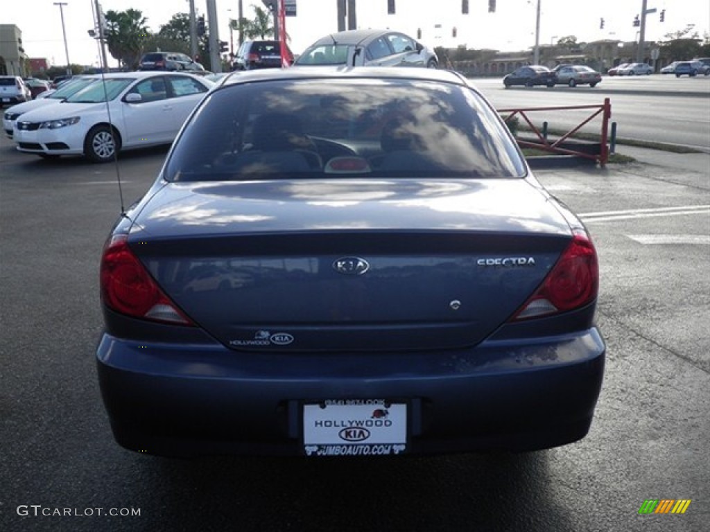 2003 Spectra Sedan - Slate Blue / Grey photo #8