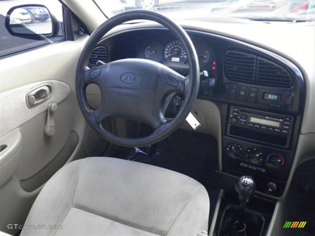 2003 Spectra Sedan - Slate Blue / Grey photo #12