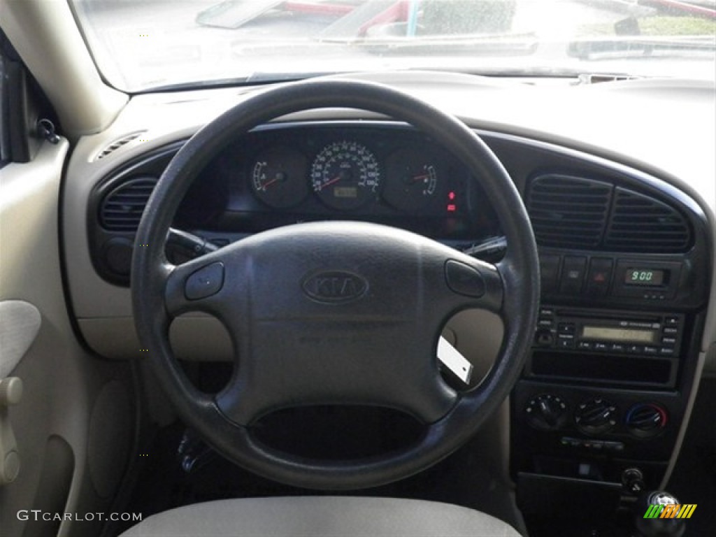 2003 Spectra Sedan - Slate Blue / Grey photo #13