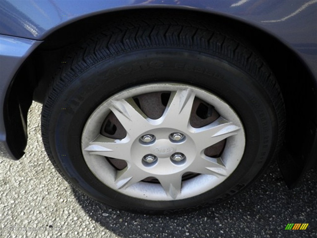 2003 Spectra Sedan - Slate Blue / Grey photo #25