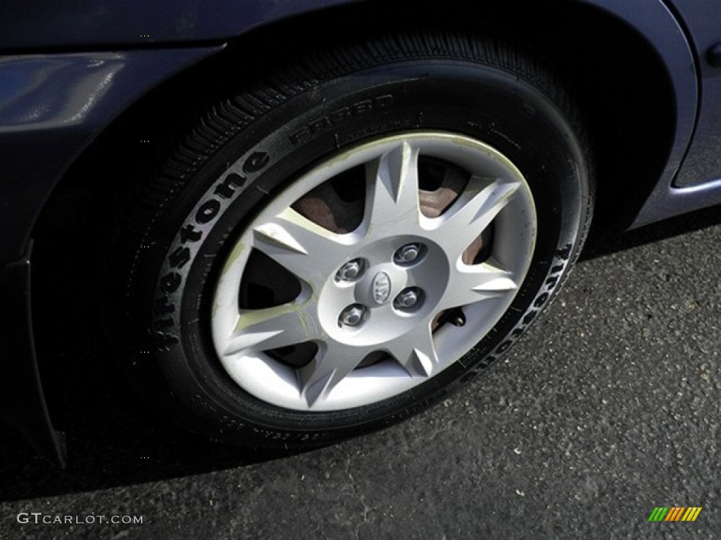 2003 Spectra Sedan - Slate Blue / Grey photo #27
