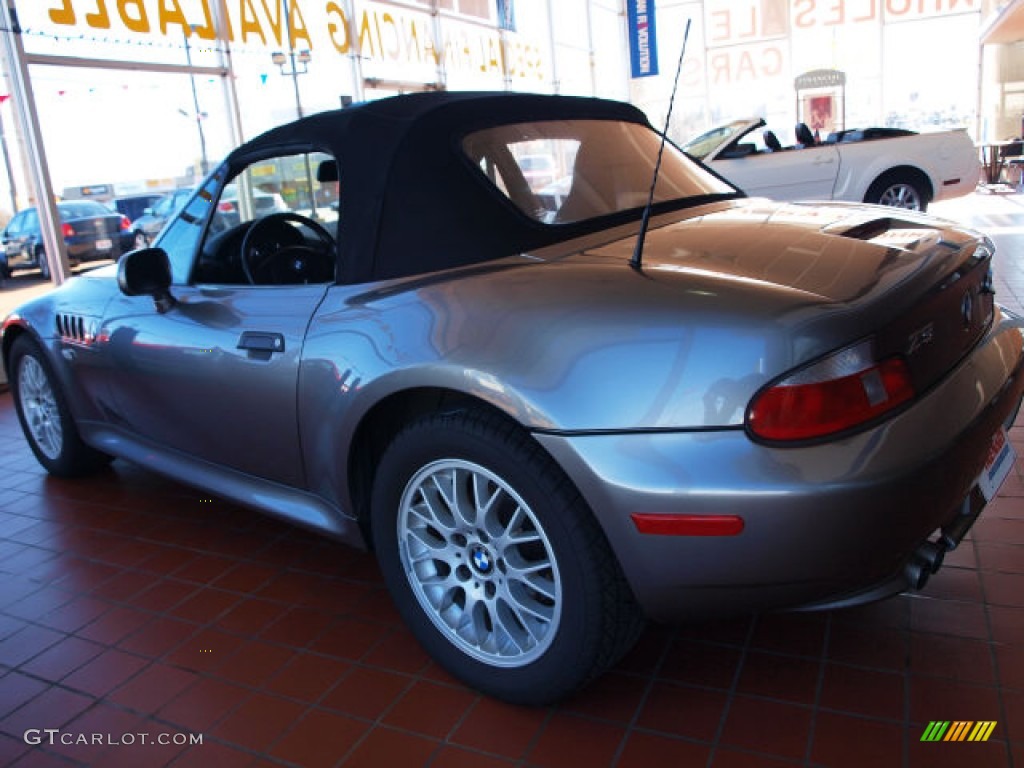 2001 Z3 2.5i Roadster - Steel Grey Metallic / Black photo #3