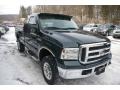 Dark Green Satin Metallic 2005 Ford F250 Super Duty XLT Regular Cab 4x4 Exterior