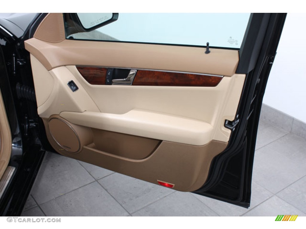 2008 Mercedes-Benz C 300 4Matic Sport Savanna/Cashmere Door Panel Photo #60139707