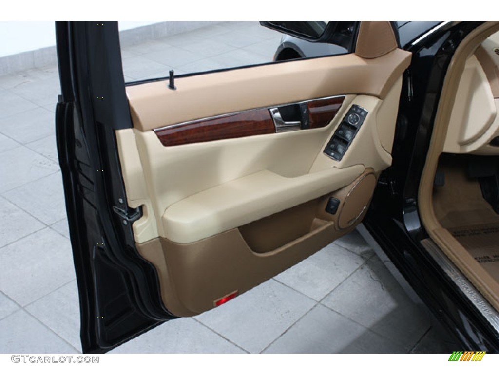 2008 Mercedes-Benz C 300 4Matic Sport Savanna/Cashmere Door Panel Photo #60139737