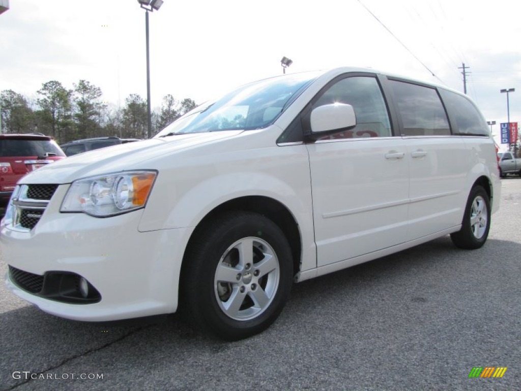 2011 Grand Caravan Crew - Stone White / Black/Light Graystone photo #3