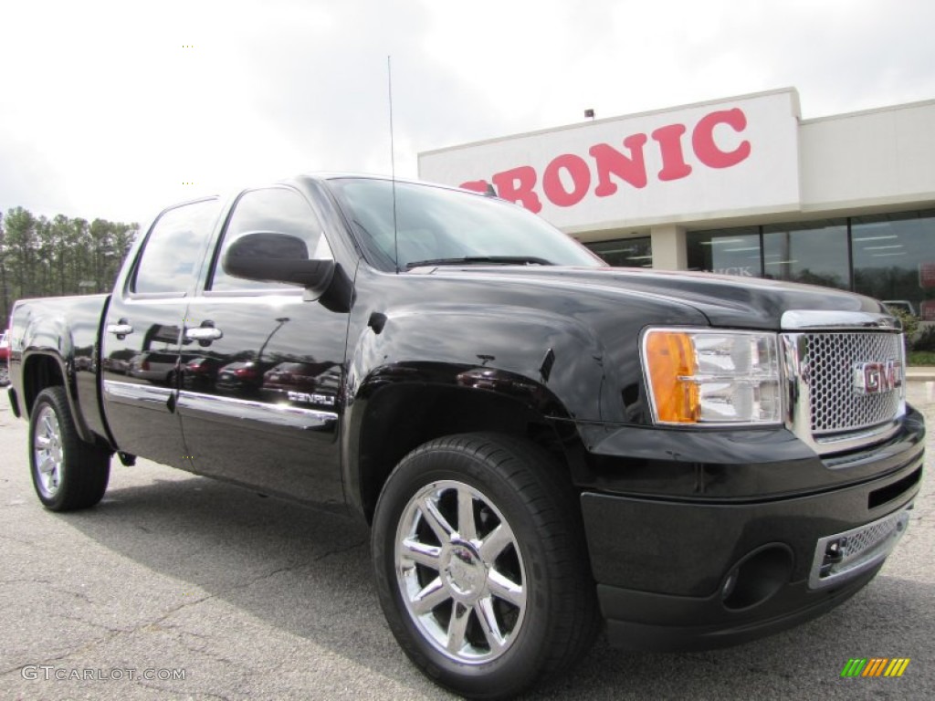 2010 Sierra 1500 Denali Crew Cab - Onyx Black / Ebony photo #1