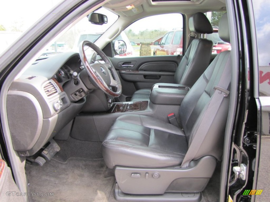 Ebony Interior 2010 GMC Sierra 1500 Denali Crew Cab Photo #60140958