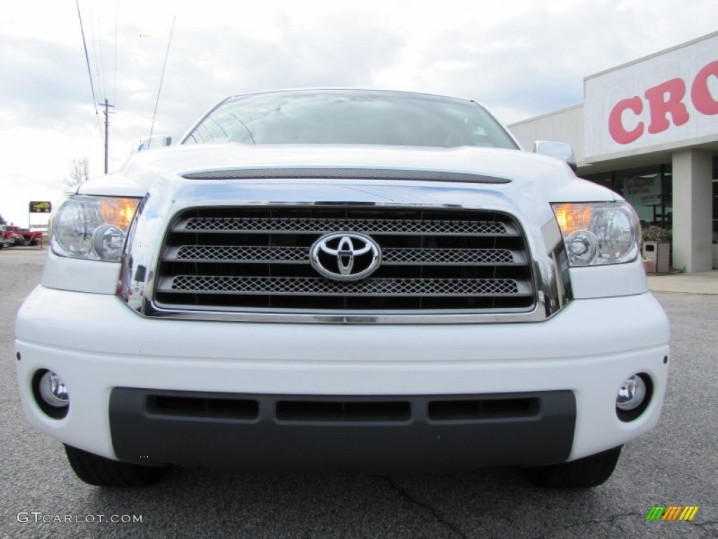 2007 Tundra Limited CrewMax - Super White / Beige photo #2