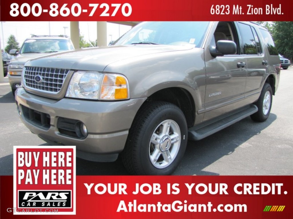 2004 Explorer XLT 4x4 - Mineral Grey Metallic / Medium Parchment photo #1