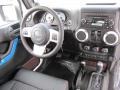 Black with Polar White Accents/Orange Stitching Dashboard Photo for 2012 Jeep Wrangler #60141906