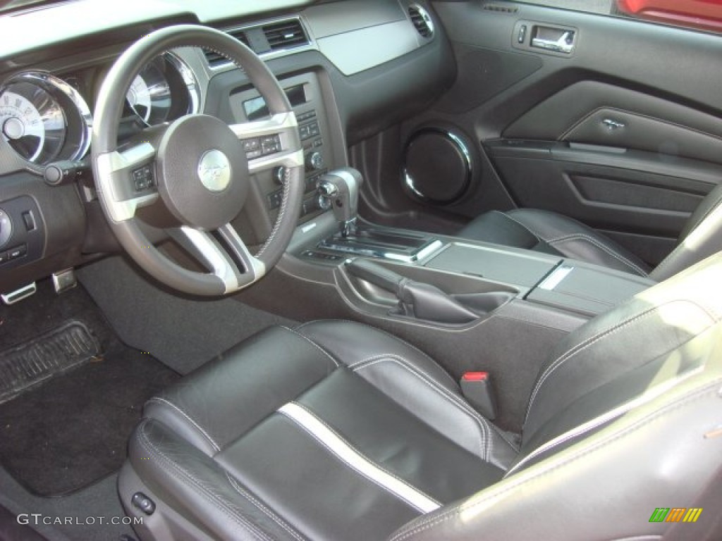 Charcoal Black/Cashmere Interior 2010 Ford Mustang GT Premium Coupe Photo #60141909