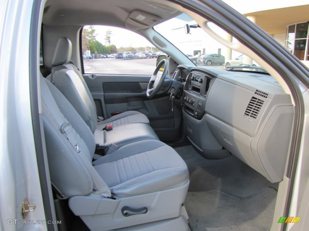 2007 Ram 1500 SXT Regular Cab - Bright Silver Metallic / Medium Slate Gray photo #9