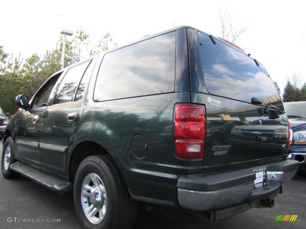 2001 Expedition XLT - Dark Highland Green Metallic / Medium Parchment photo #2